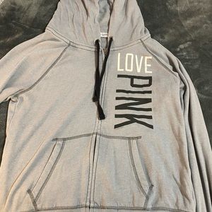 Victoria’s Secret love pink zip up hoodie size